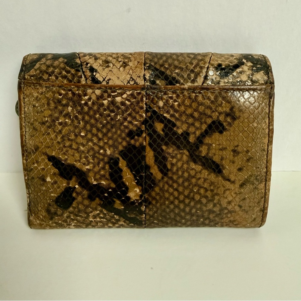 Coach Soho Python Embossed Snakeskin Leather Wall… - image 2